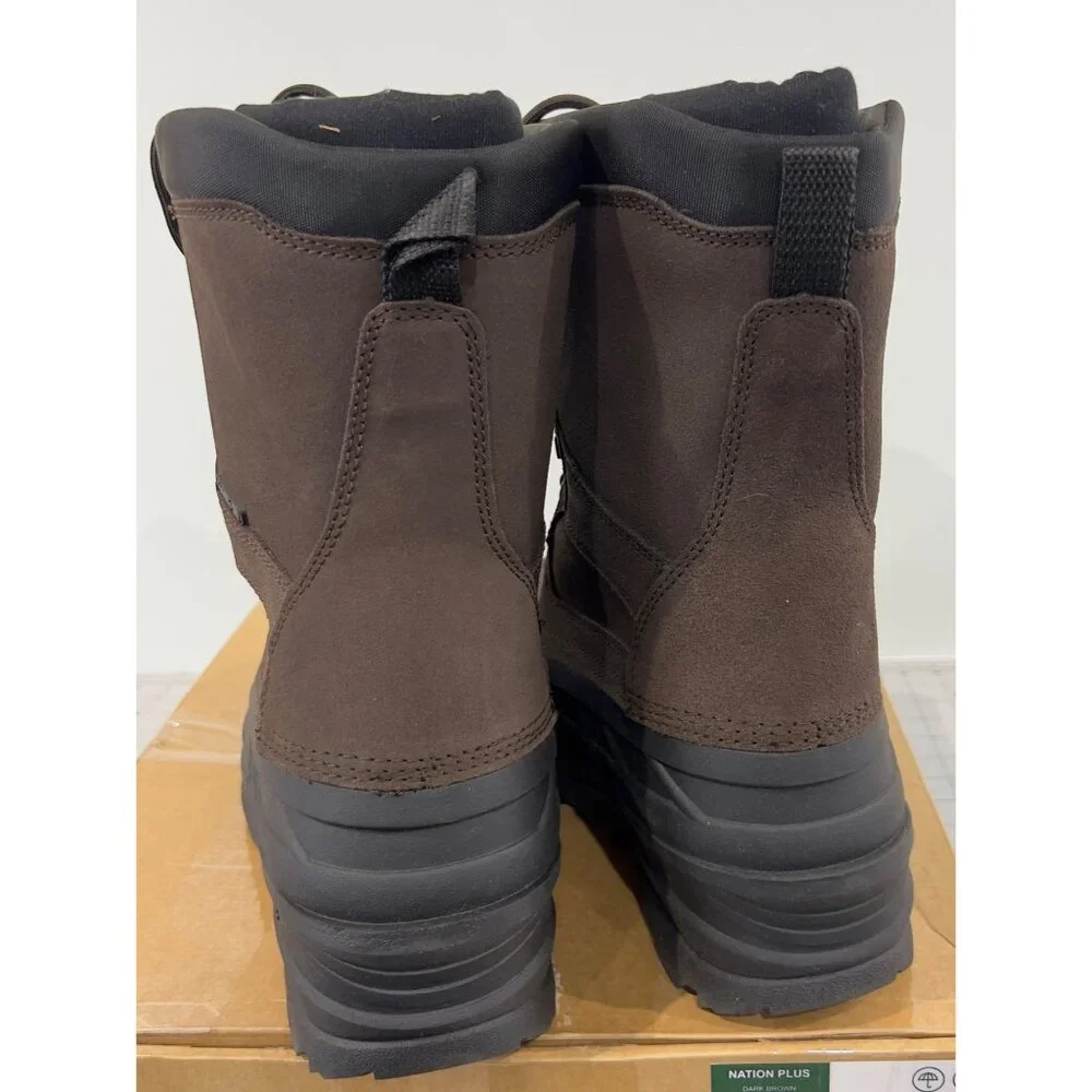 Kamik Men's NationPlus Waterproof Insulated Boots Sz. 12 Dark Brown -40 degrees - Picture 6 of 15